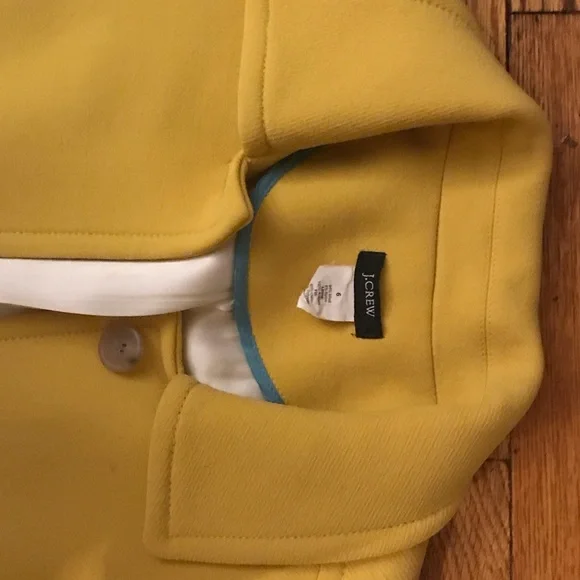 J. Crew Yellow Trench Coat - Picture 2 of 2